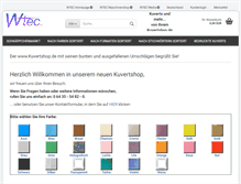 Tablet Screenshot of kuvertshop.de